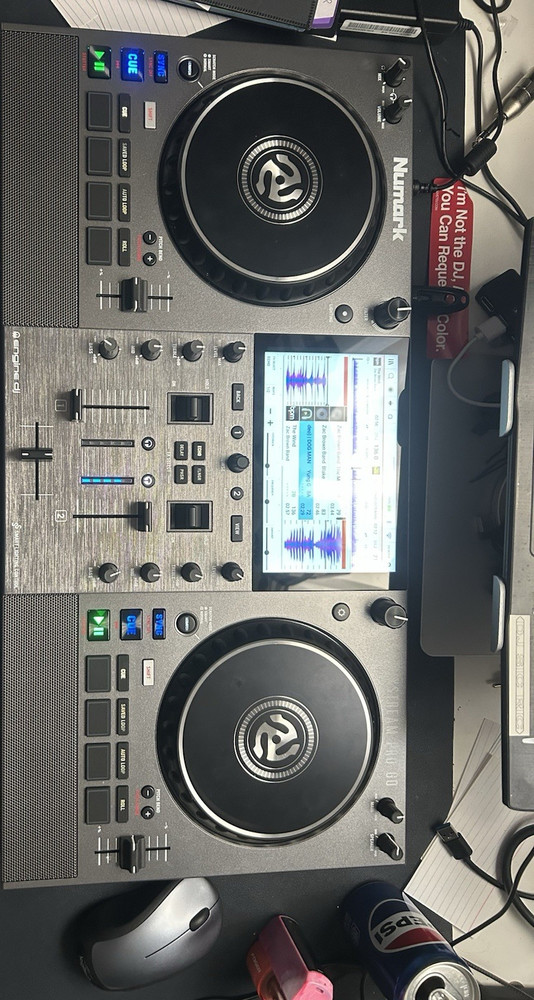 Numark Mixstream Pro GO Double Deck Controller Touchscreen Smart Lighting Echo