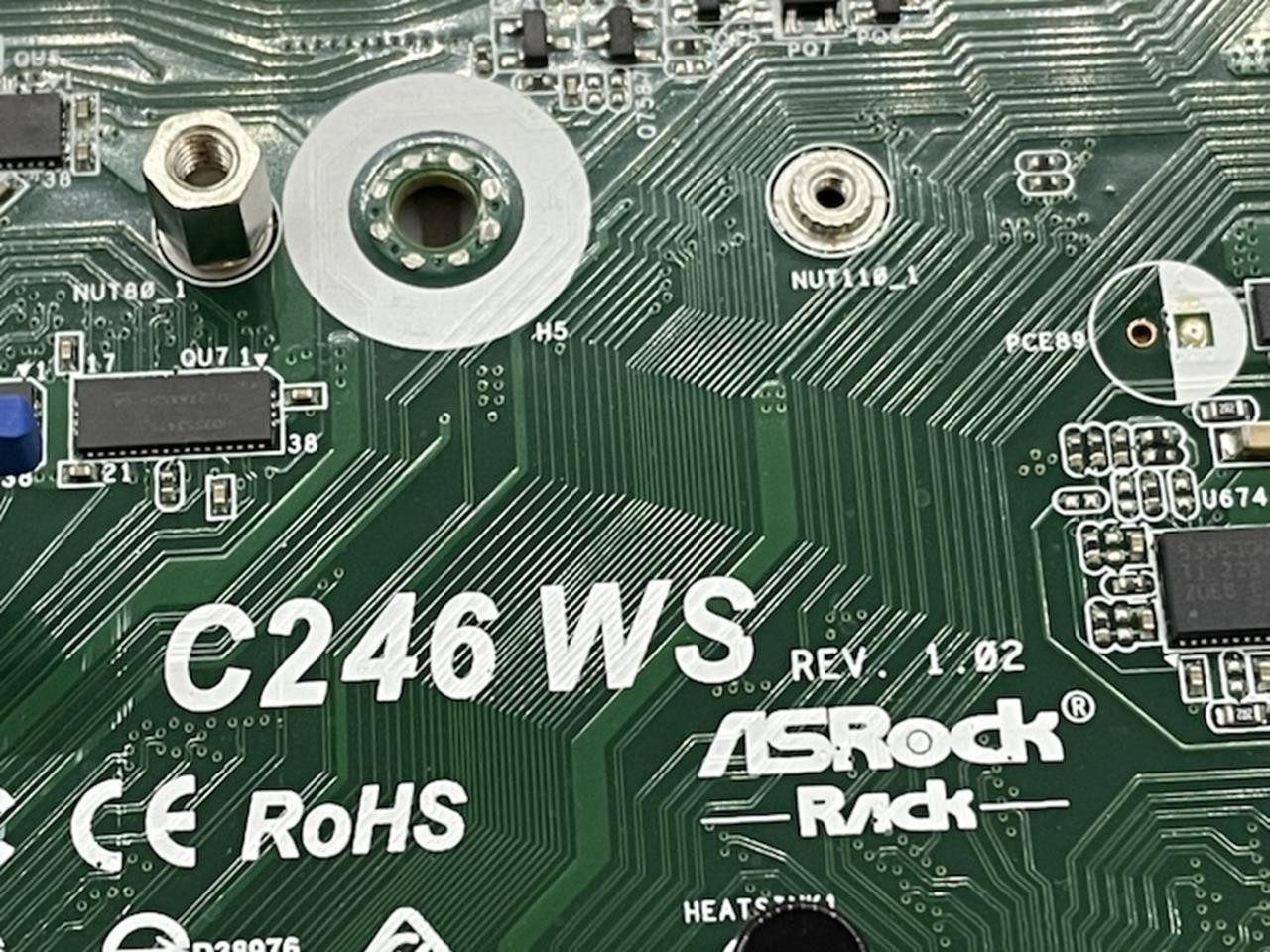 ASROCK Motherboard C246 WS | No CPU