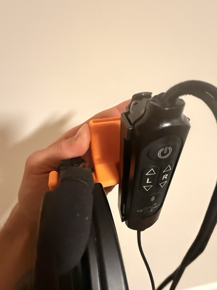 Compact Airbus Headset Controller Mount for David Clark PRO‑X, PRO‑X2, and ONE‑X