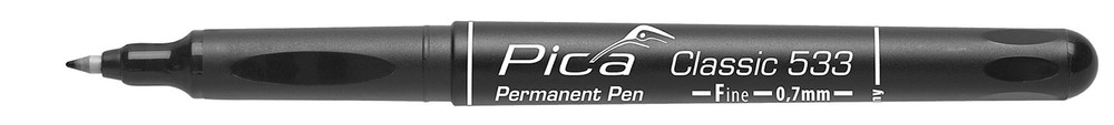 Pica Classic Fine Tip Permanent Marker, Black