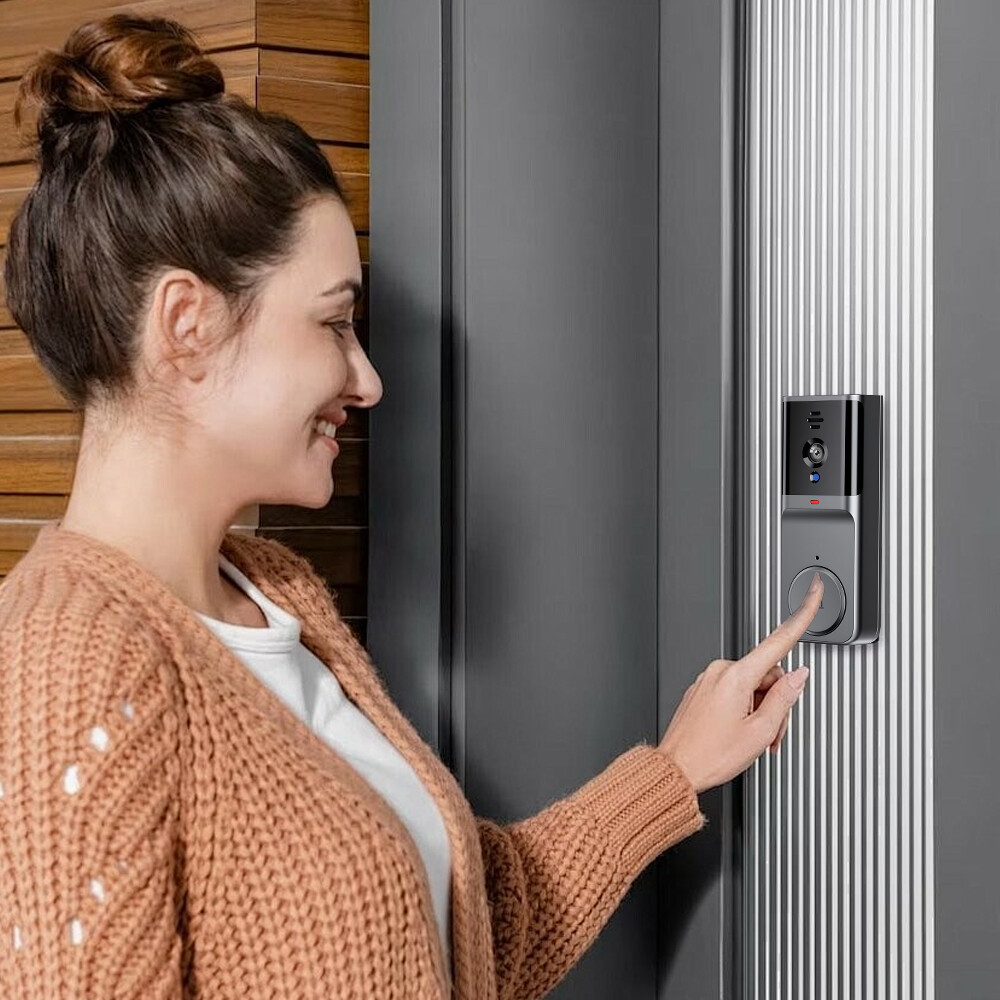 Wireless Security Intercom Doorbell HD Night Vision Visual Doorbell Video Camera