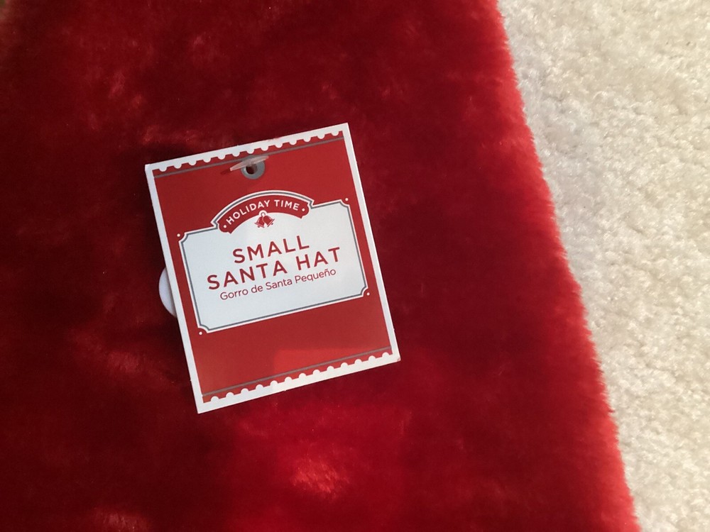 New ! Holiday Time Small Santa Hat
