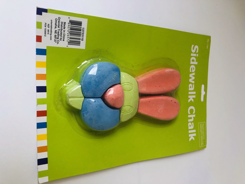 Kids Sidewalk Chalk Rabbit Bunny. New