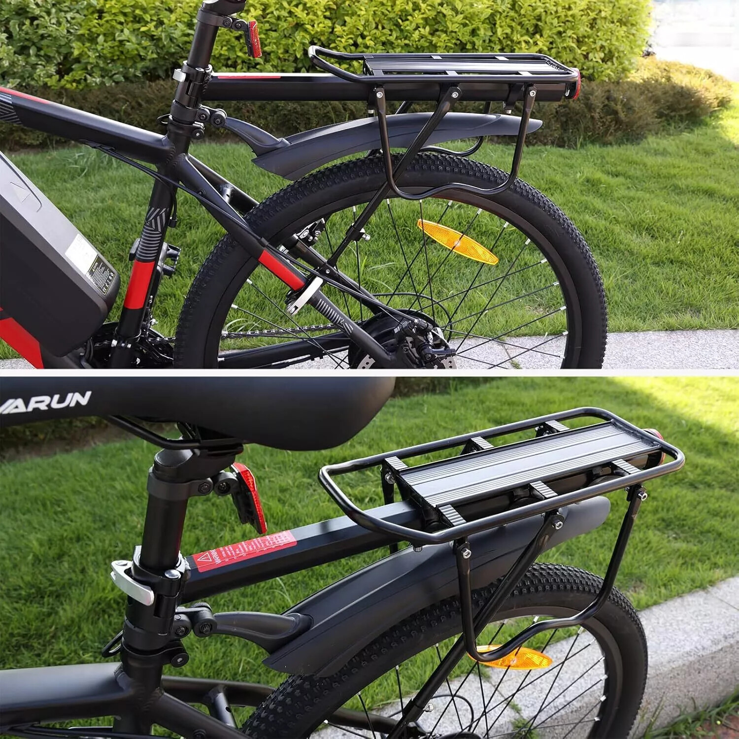 Bike Rear Cargo Rack Luggage Carrier Pannier Bicycle Alloy Fender Mountain Bike