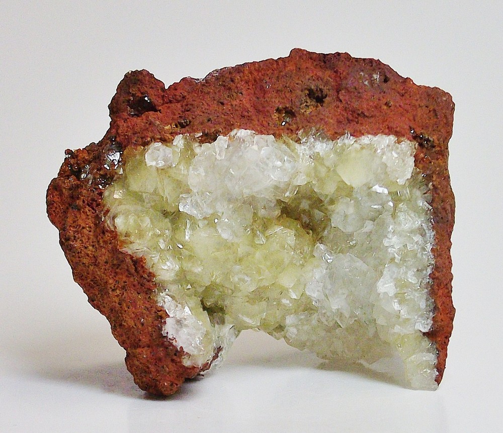 Fluorescent Adamite & Calcite- Ojuela Mine, Mapimí, Durango, Mexico