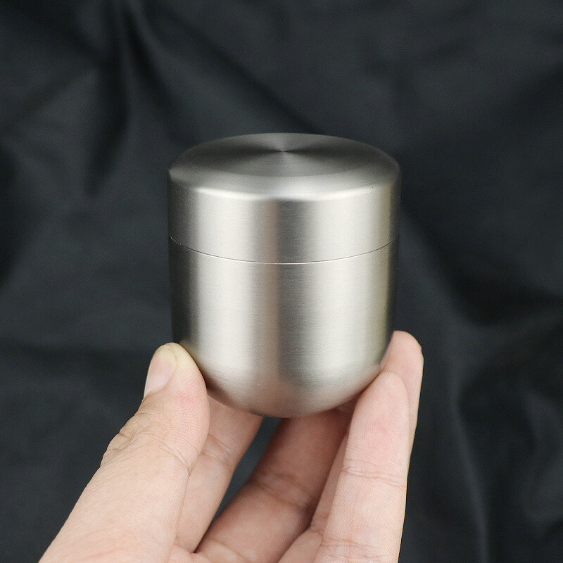 Hot EDC Titanium Waterproof Pill Holder Organizer Container Tea Storage Box