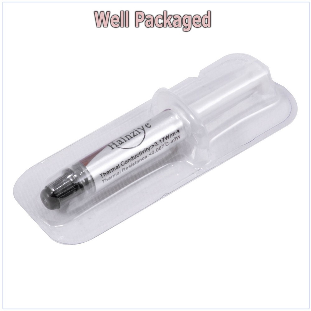 5 Pack Silver Thermal Grease CPU Heatsink Compound Paste Syringe 5X