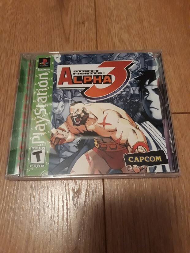 Street Fighter Alpha PS1 Empty Replacement Case + Inlays Only