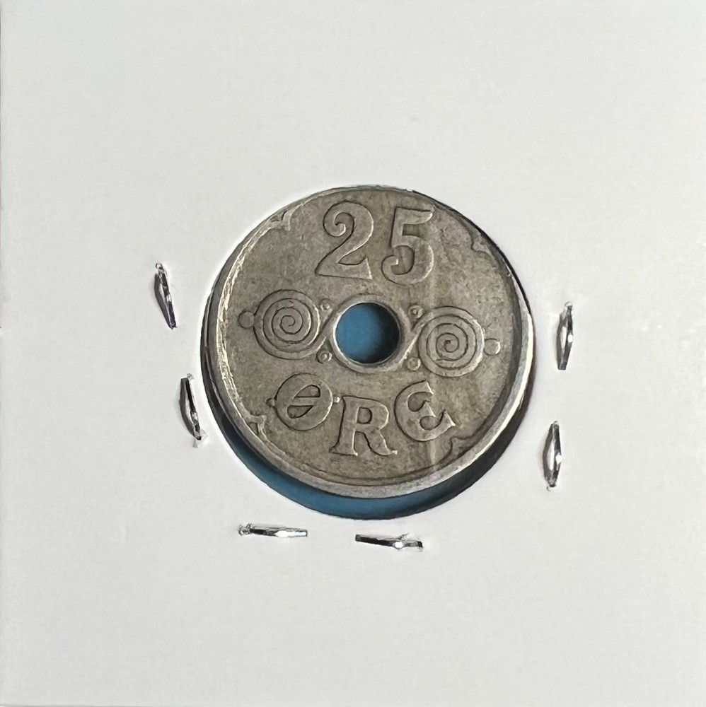 1925 🇩🇰 Denmark 25 Öre **Nice Circulated Condition**