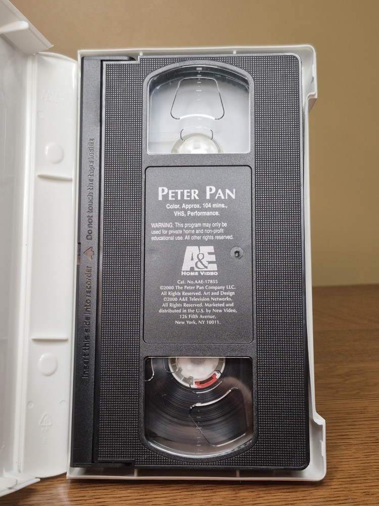 Peter Pan Cathy Rigby VHS 2000 Vintage