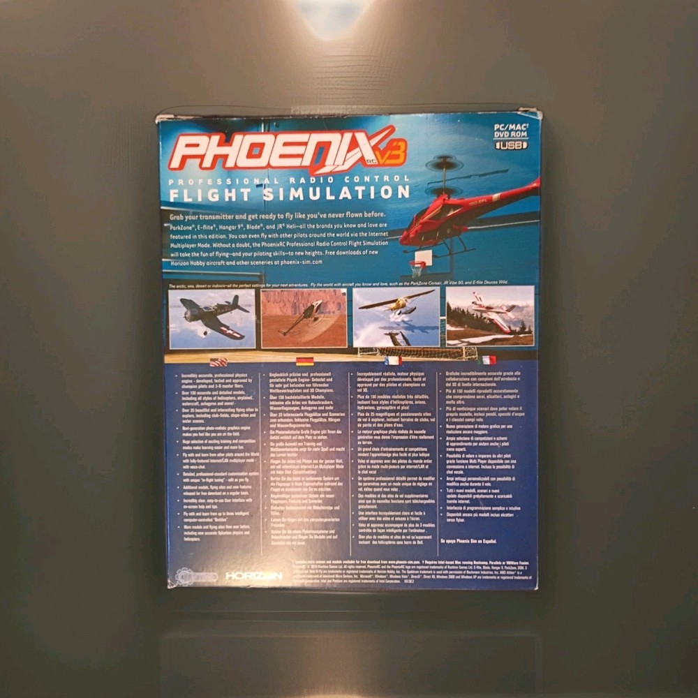 Phoenix RC Version 3.0 V3 Professional Flight Simulator, Transmitter Not Inc