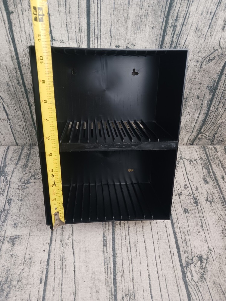 Case Logic 30-CD Storage Rack Black Plastic Holder Stackable / Wall-Mount