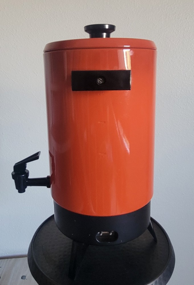 1972 Empire Burnt Orange Coffee Percolator
