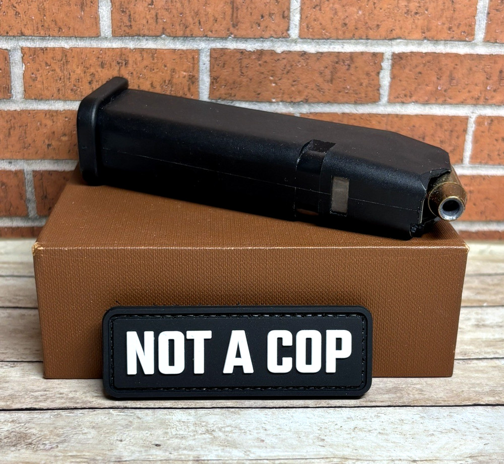 Tactical PVC Patch - Not A Cop Patch - Hook Backed Morale Patch