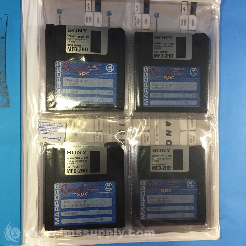 Marposs CM09A01U33 E9066 Installation Guide and Software Disks FNIP