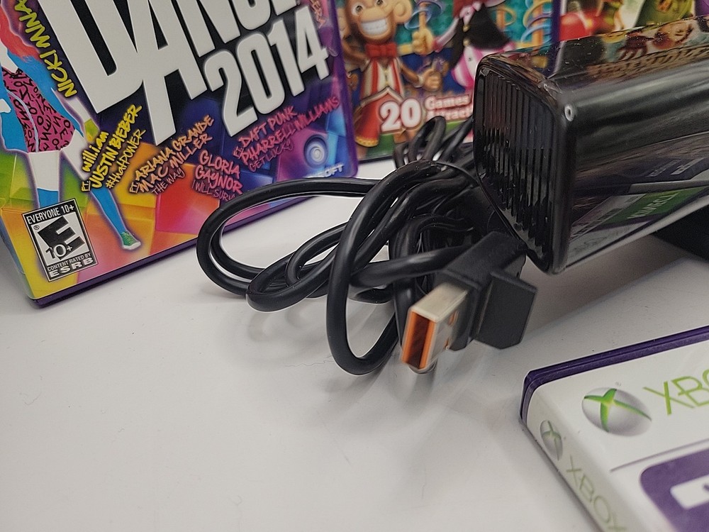 Microsoft Xbox 360 Kinect Sensor Bar + 6 Games Bundle FAST SHIP