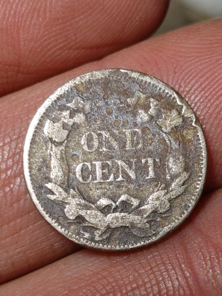1858 S/L Flying Eagle One Cent Penny