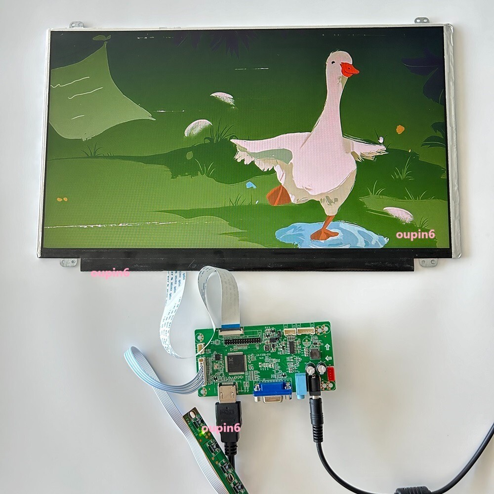 PS PC 15.6" Screen 1366X768 panel LED DIY + EDP Controller board KIT VGA HDMI