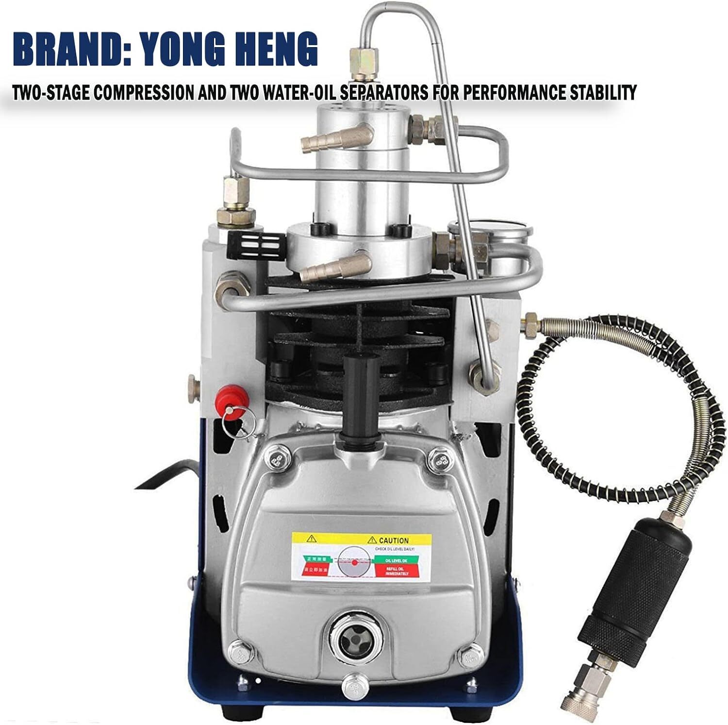 YONG HENG 30MPa 110V Air Compressor Pump PCP Electric 4500PSI High Pressure