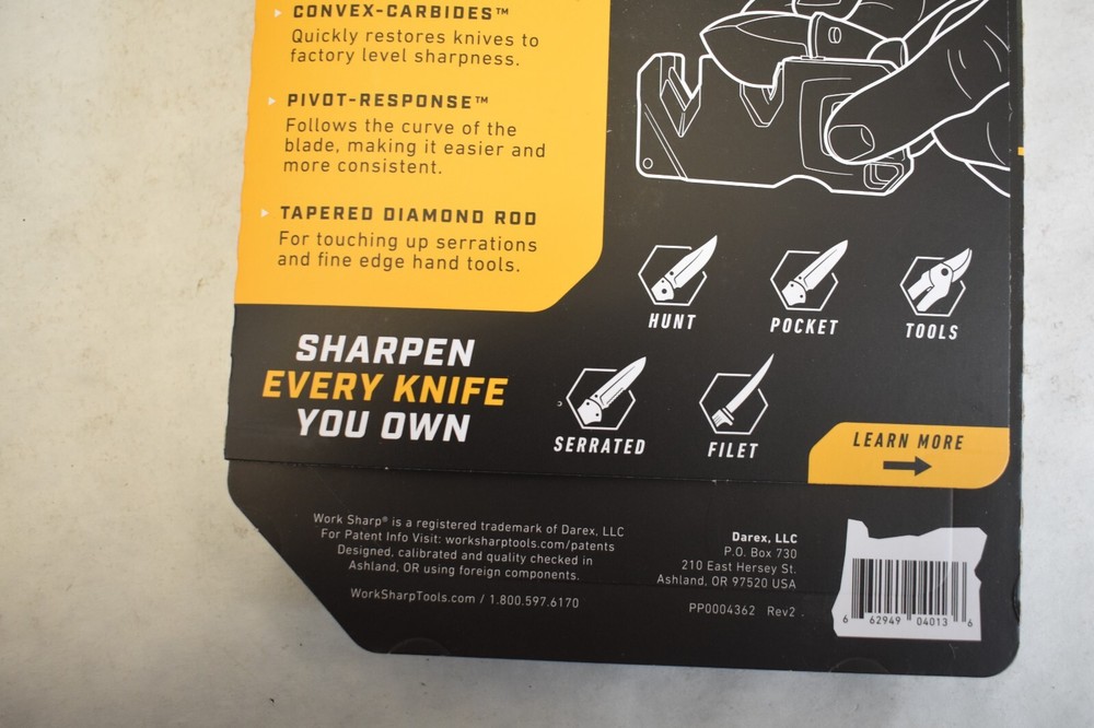 Work Sharp EDC Pivot Plus Knife Sharpener WSEDCPVP Ultralight Compact