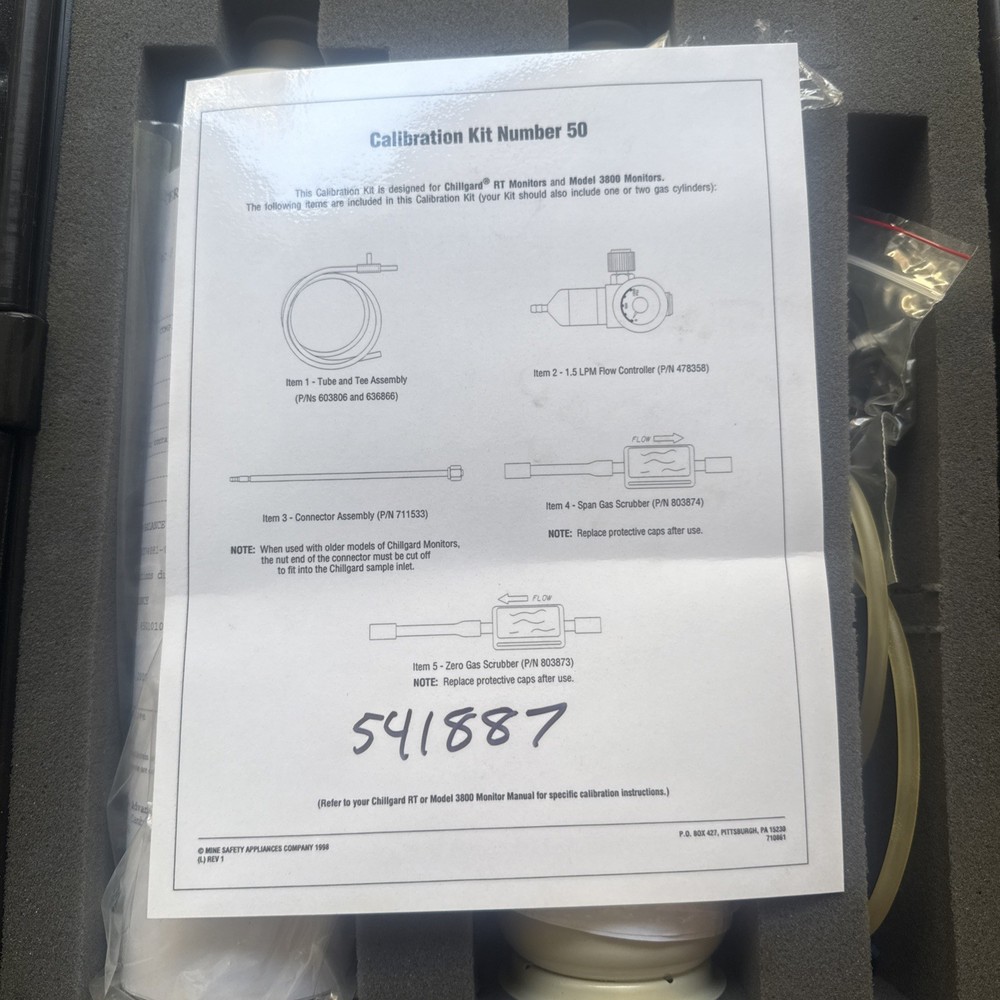 MSA refrigerant and flane calibraton kit