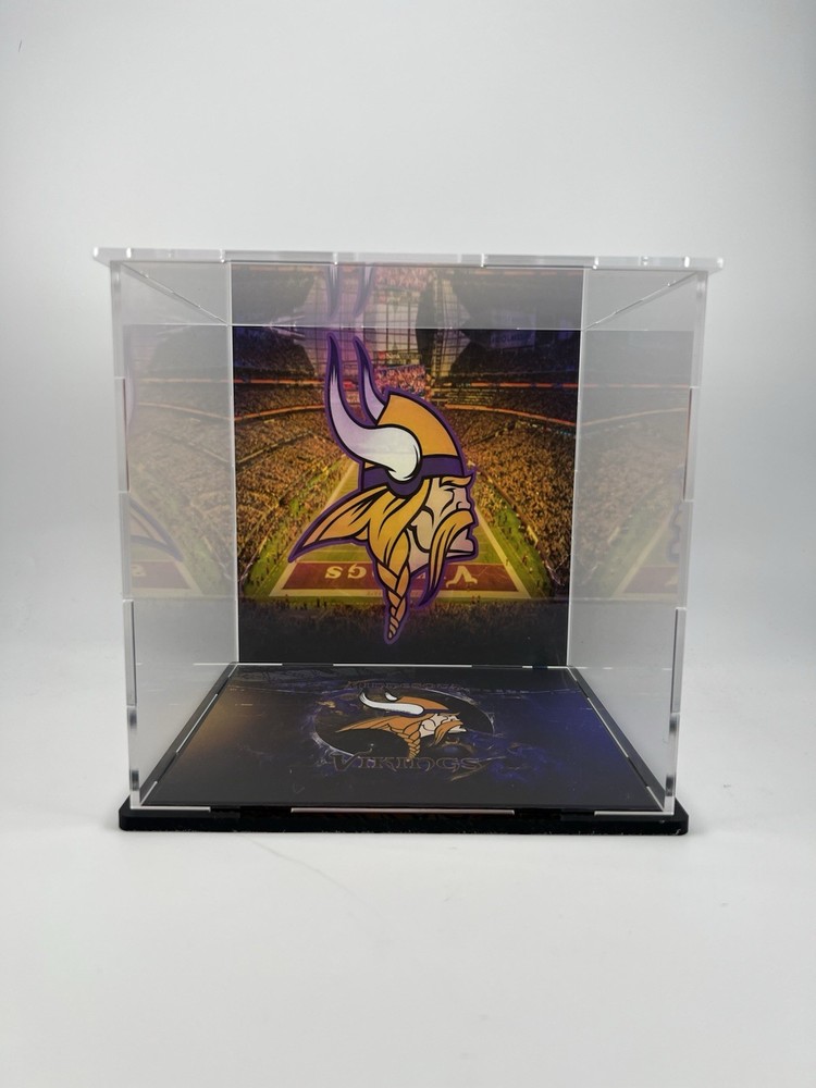 Minnesota Vikings Custom Mini Helmet Display or Card Display