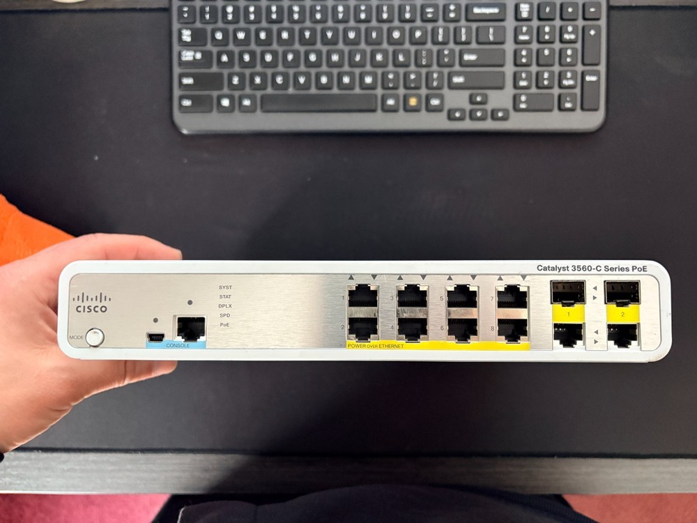 Cisco WS-C3560C-8PC-S 3560C Switch 8 FE Poe 2 X Dual UPLINK IP Base