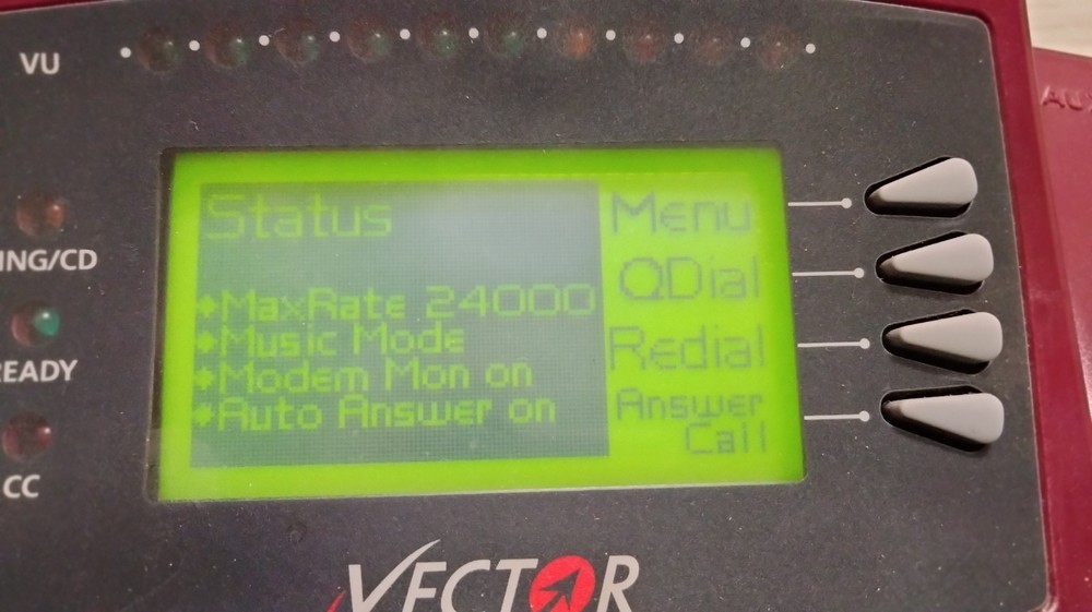 Comrex Vector POTS codec, AUDIO OVER TELE MIXER, plus power supply, and case.