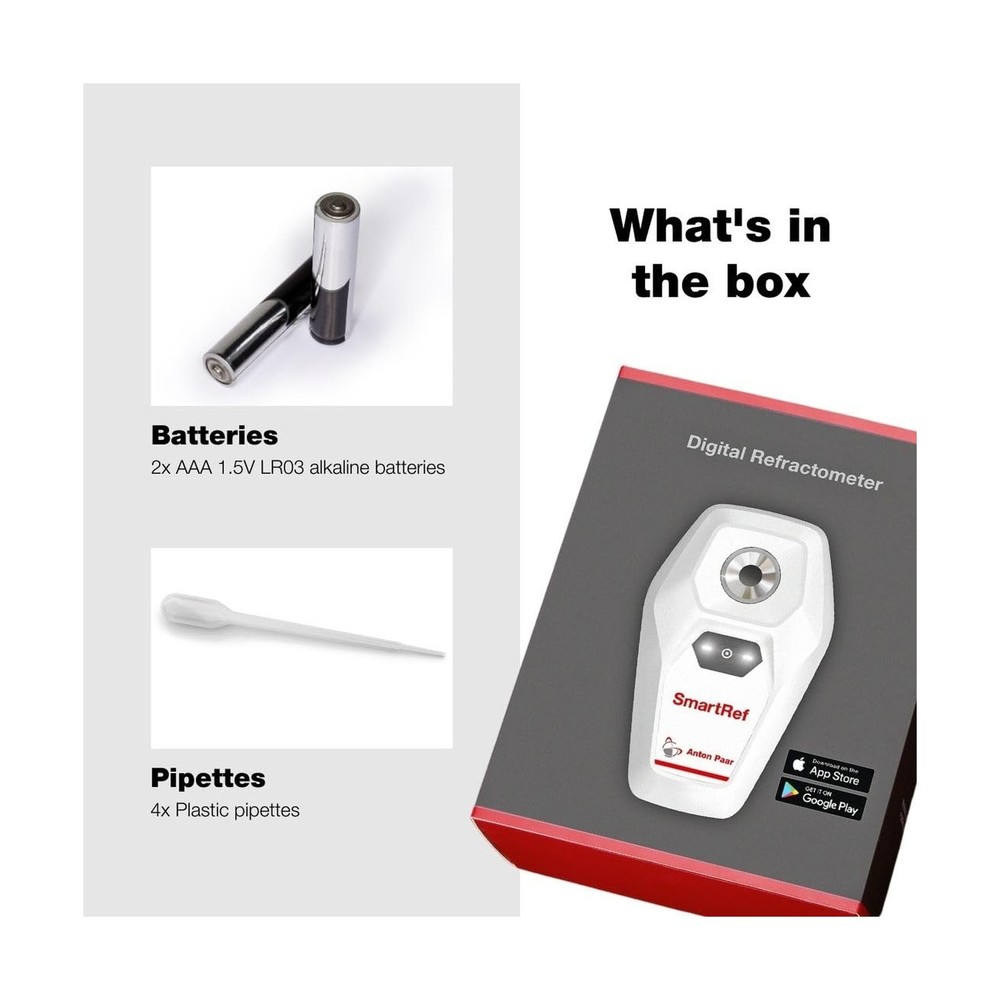 SmartRef by Anton Paar - Digital Refractometer - Beer Wort Extract, Fruit Sug...