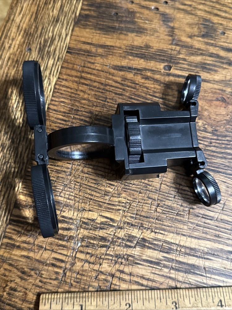 Vintage Pocket Multi-Function Compass Mirror Magnifying Fire Starter Scouts