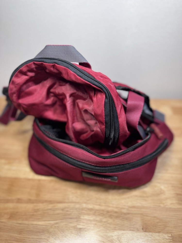 Samsonite Packable Backpack and Waist Bag Red Lightweight Travel