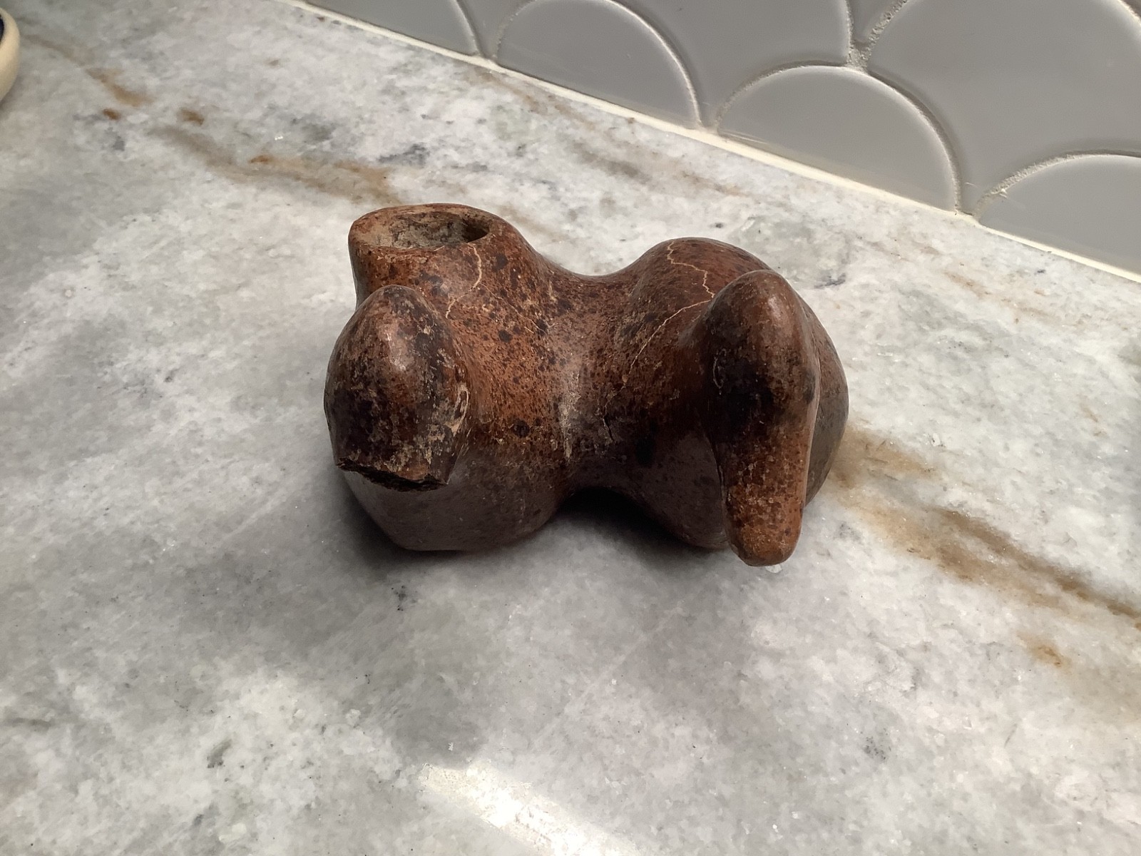 Pre-Columbian Avi-form(Double Duck) 100-250AD Vessel (one duck bill missing)