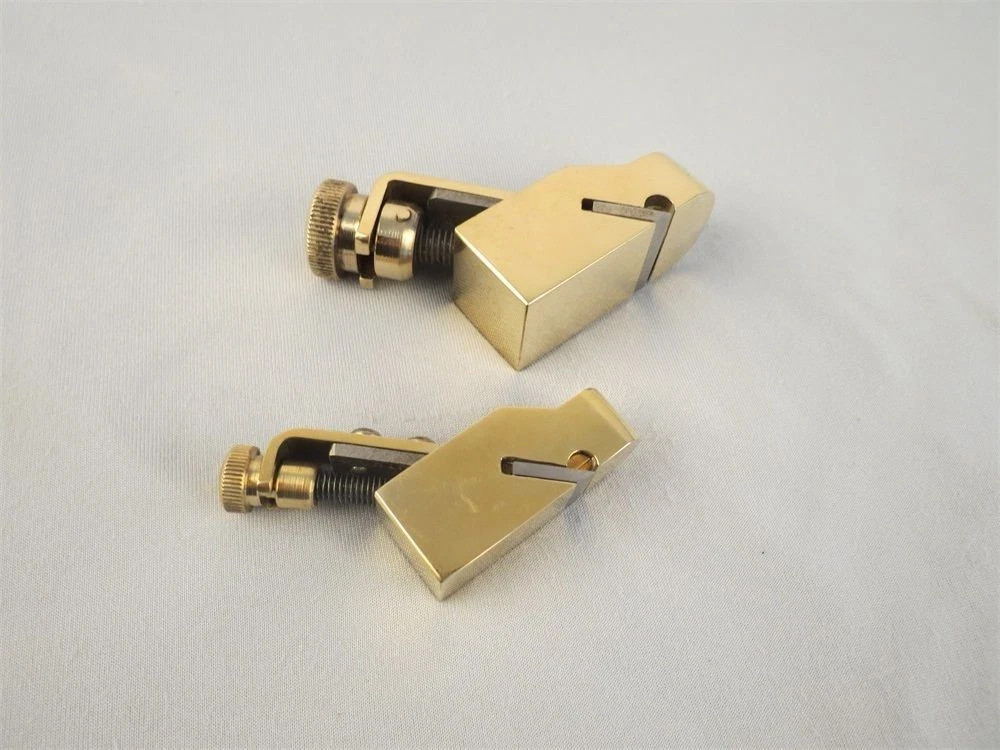 2pcs Different size flat bottom brass Plane, blade width 25mm and 16mm