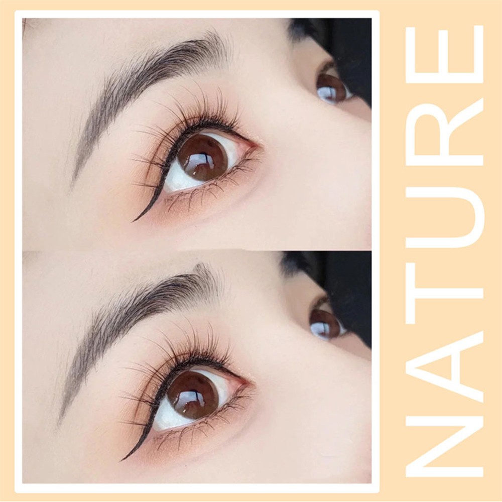 Natural Dense Eyelashes For Makeup 12mm Black False Eyelashes Set