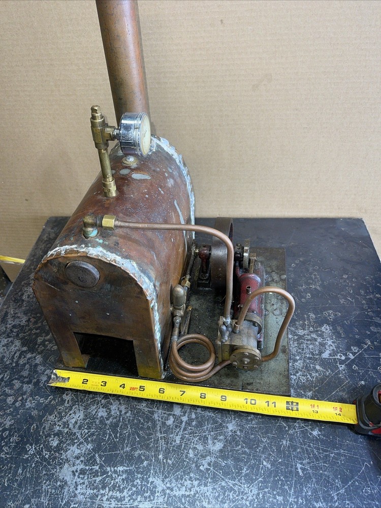 Early Antique Steam Engine Model Orginal Hit Miss