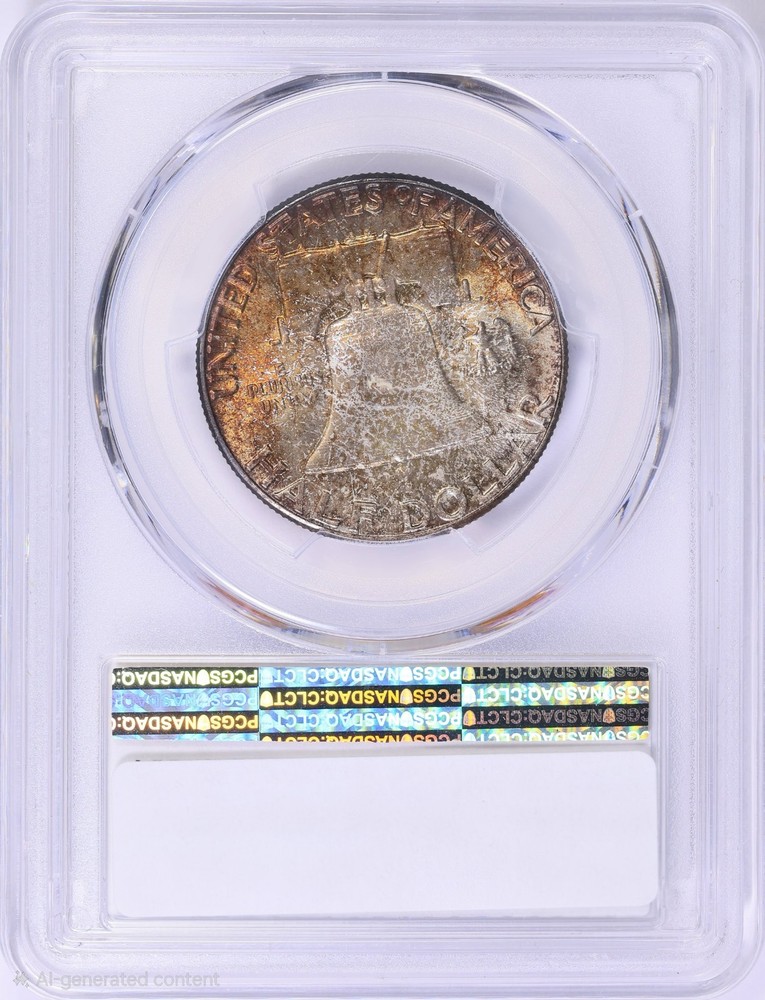 1958 50c Franklin Half PCGS MS66+ (Toned)