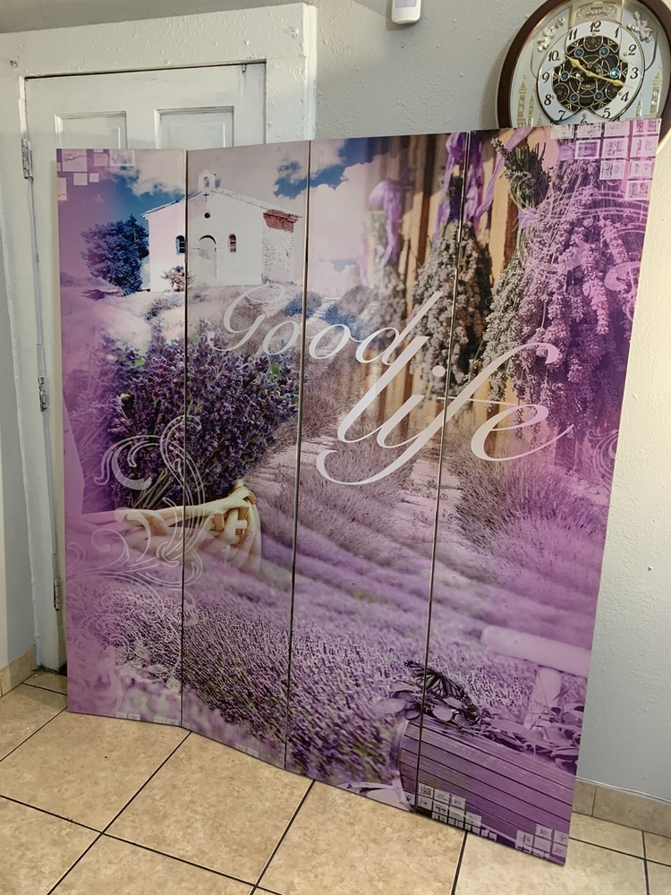 Large 4 Panel Canvas Madeley Monroe ￼Room Divider Screen