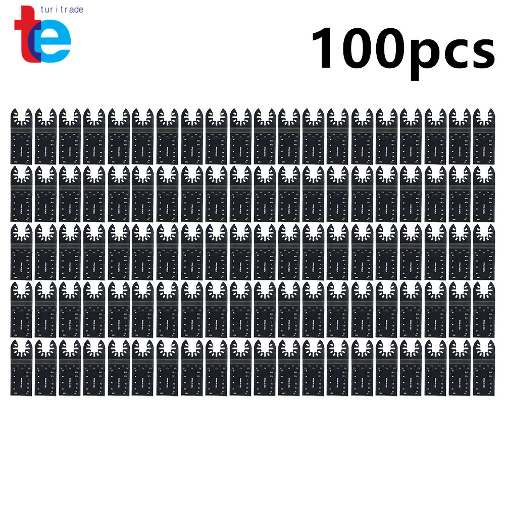 100 Pcs Oscillating Tool Blades,Professional Universal Oscillating Saw Blades