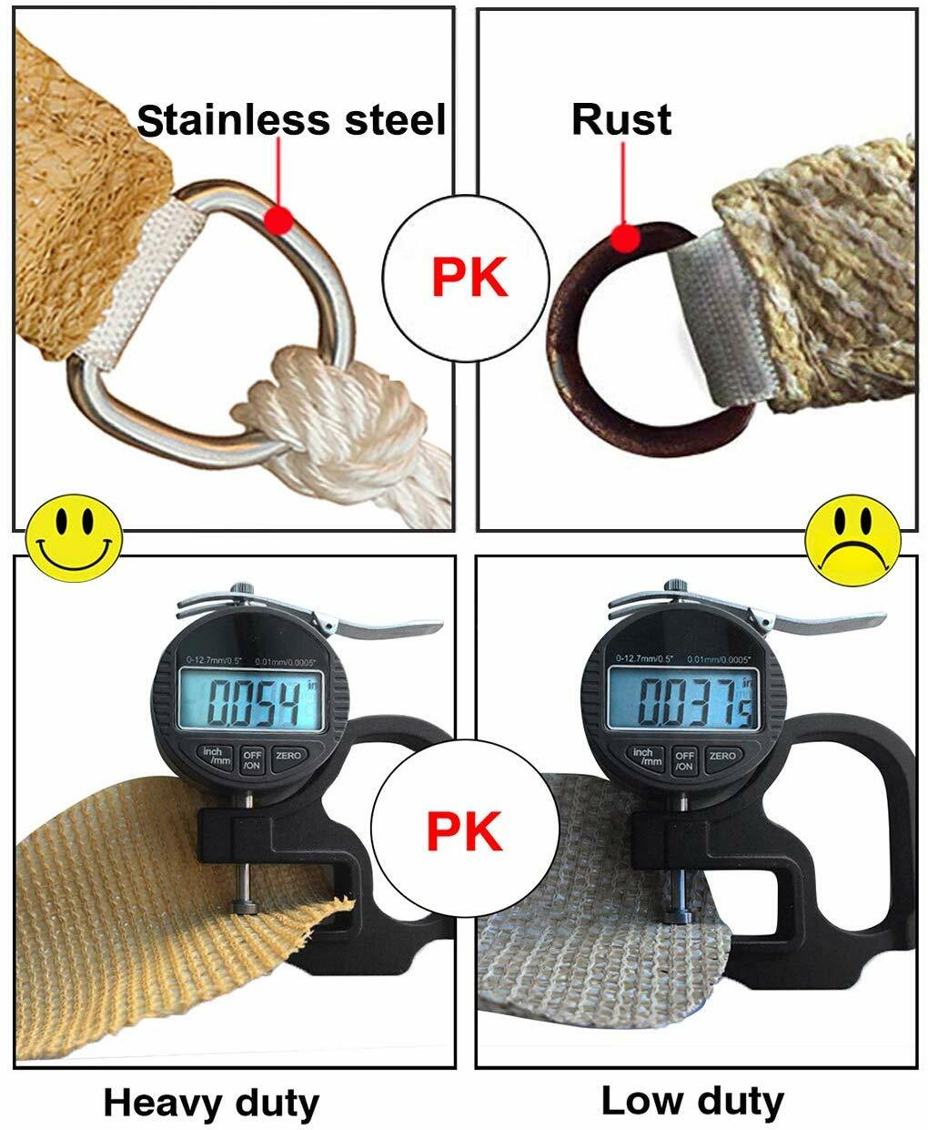 Sun Shade Sail Canopy Rectangle Sand Uv Block Sunshade For Backyard Deck Outdoor