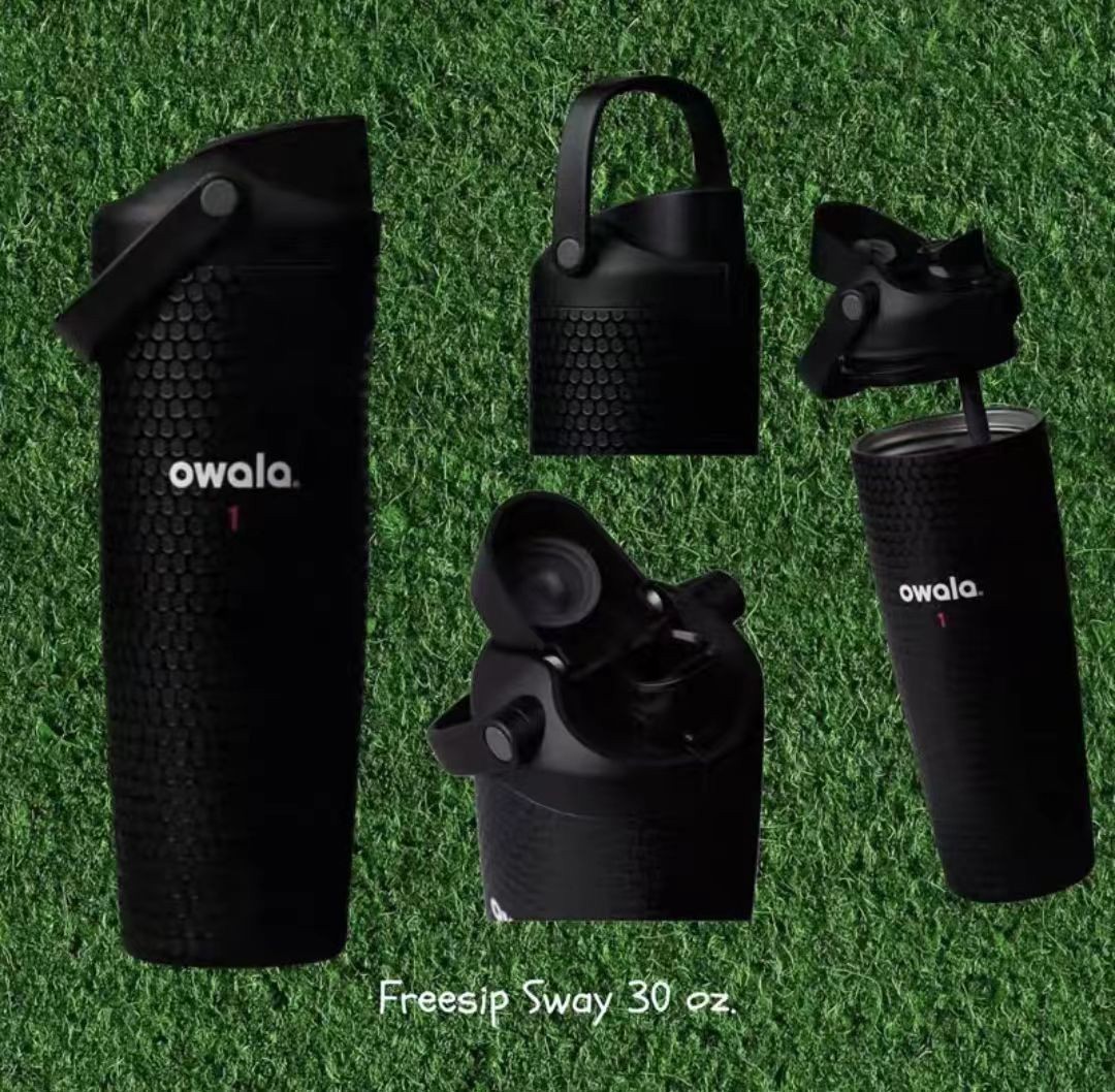 Owala Fairways For Days FreeSip Sway Golf Black Water Bottle30oz GIFT-NEW Sport-