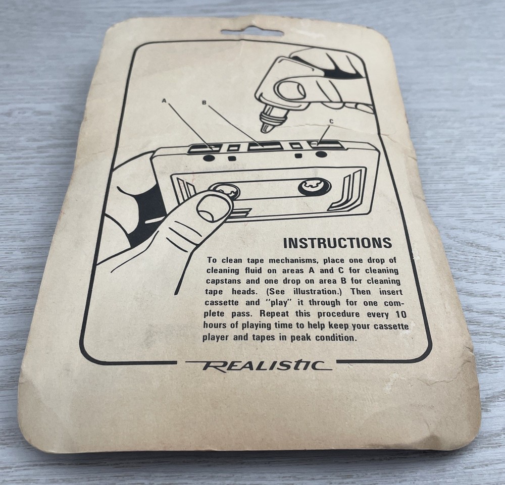 Realistic Two-Way Cleaner Cassette Doubleheader 44-1162 - NEW