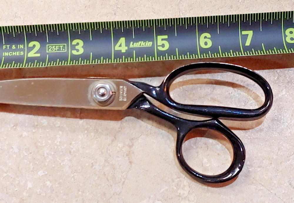 Sword & Shield Adjustable Tension Scissors Pinking Shears Solingen Germany VG