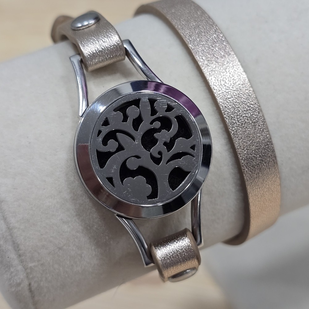 Jack & Rose Aromatherapy Essential Oil Diffuser Wrap Bracelet Rose Gold