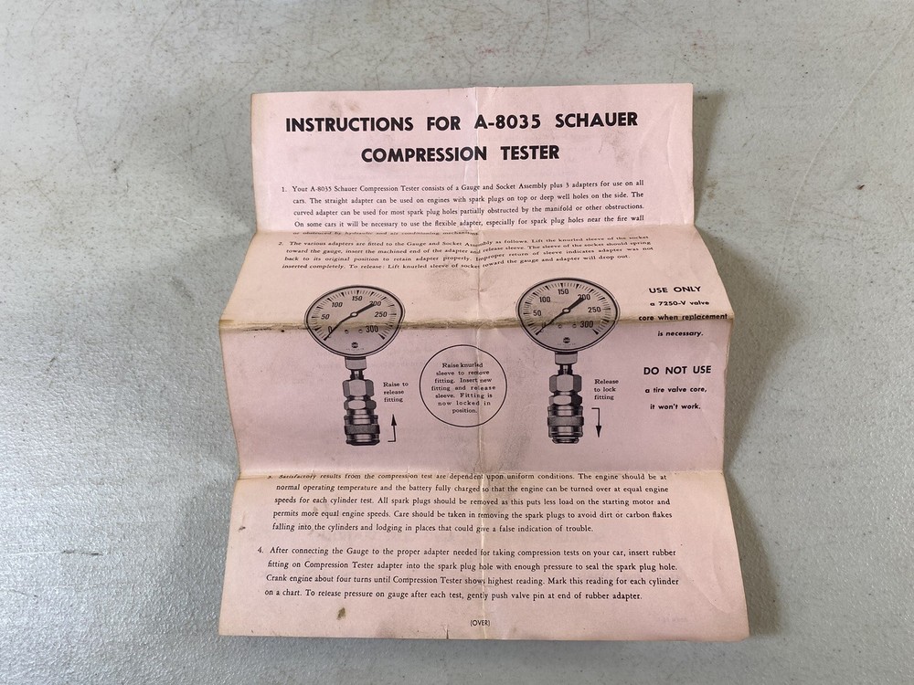 Balkamp Compression Tester NAPA Vintage 8D53
