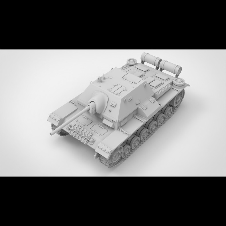 3D Printing 1/72 Soviet SU-76i light self-propelled artillery Unpainted
