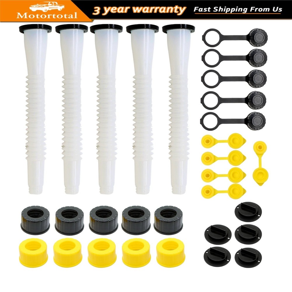 5 SETS Replacement Gas Can Spout for Blitz, Midwest ,Scepter, Briggs&Stratton