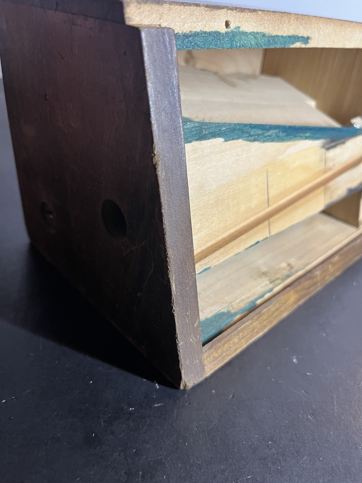 Wooden Small Countertop Trade Simulator. Handmade? Very rare very cool.