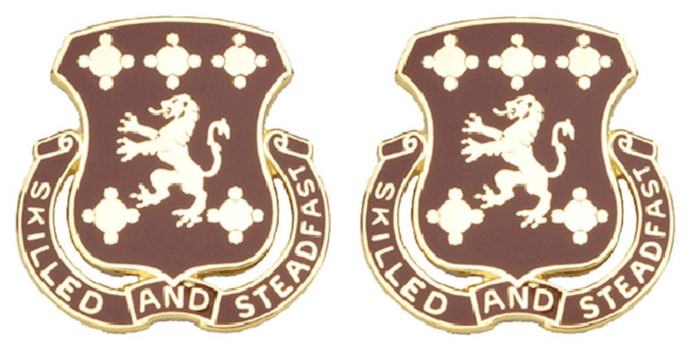 704th MAINTENANCE BATTALION Distinctive Unit Insignia - Pair - SKILLED AND STEAD