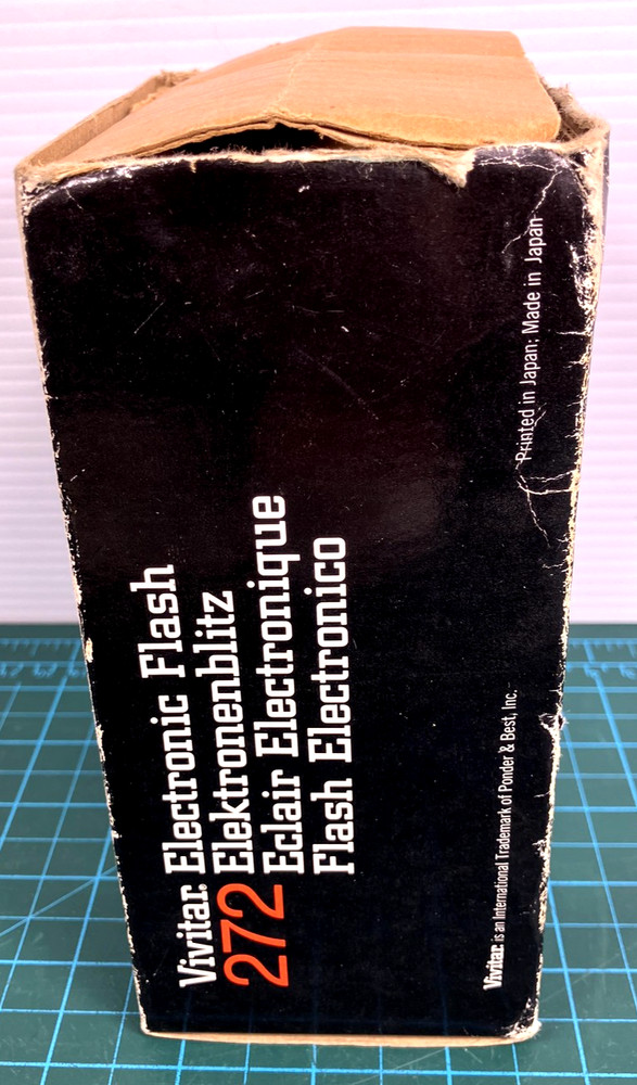 Vivitar 272 Shoe Mount Electronic Flash Automatic Thyristor Control Box Manual