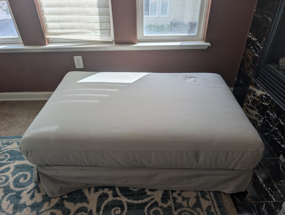 IKEA HOVAS FOOT STOOL - GRAY